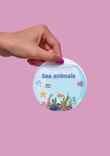 مطوية (Sea animals) ثالث إبتدائي