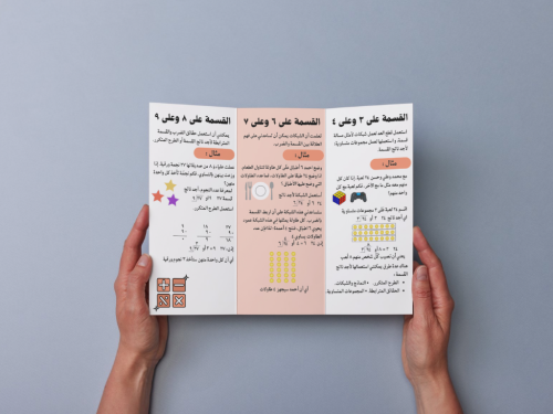 مطوية القسمة ( ٢ ) ثالث إبتدائي