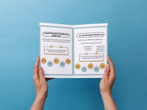 مطوية رسم الهمزة المتوسطة على ياء والمفردة على الس...