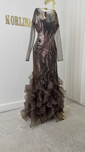 فستان سهره بطبقات اورجنزا