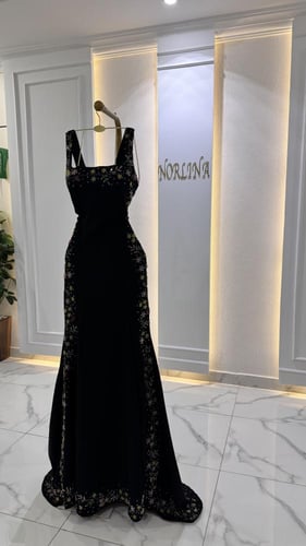 فستان لميس بشك يدوي فخم