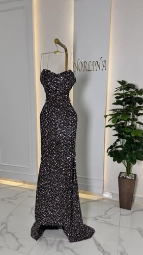 فستان سهره مرصع ترتر