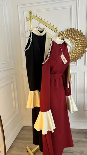 فستان العيد متوفر بلونين