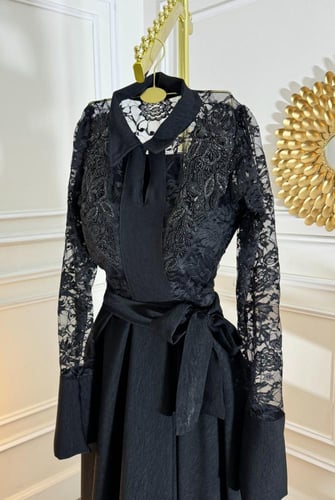 فستان بخامة الجاكار الناعم