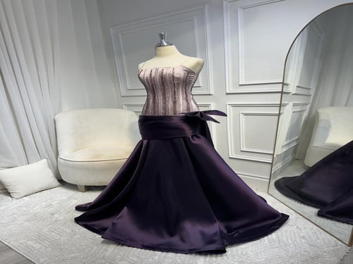 فستان سهره ميكادو بشك يدوي