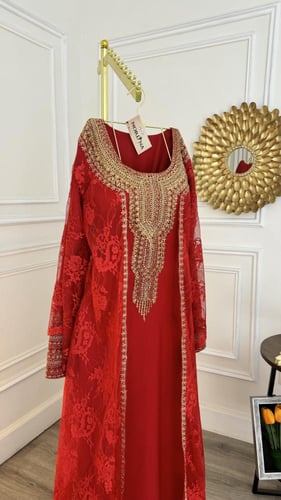 جلابيه بتطريز كمبيوتر