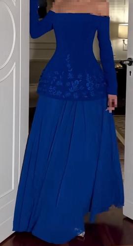 فستانك الازرق الناعم