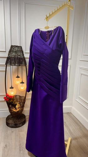 فستان موف انيق