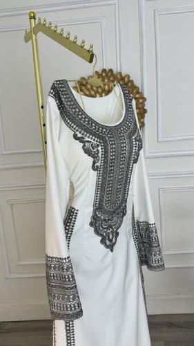 جلابيه بتطريز كمبيوتر انيقه