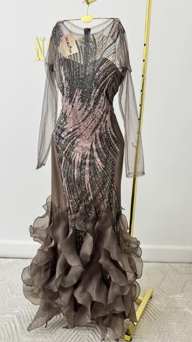 فستان سهره بطبقات اورجنزا