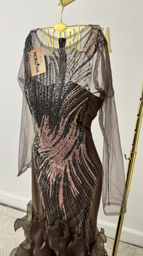 فستان سهره بطبقات اورجنزا