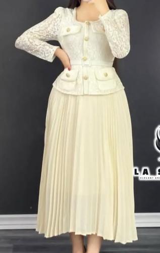 فستان ناعم بالدانتيل