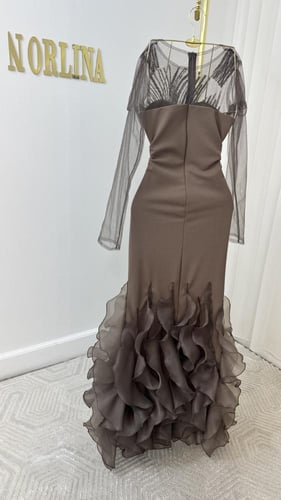 فستان سهره بطبقات اورجنزا