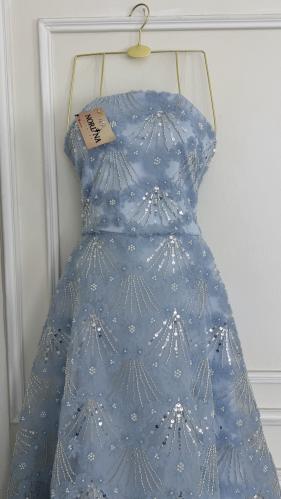 فستان سماوي مورد بشك خرز