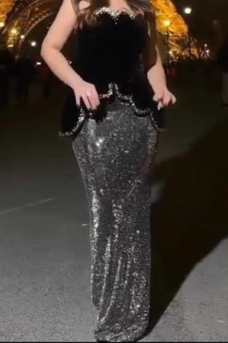 فستان جوخ بلمعه