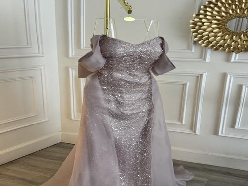 فستان سهره ترتر مع اللولو