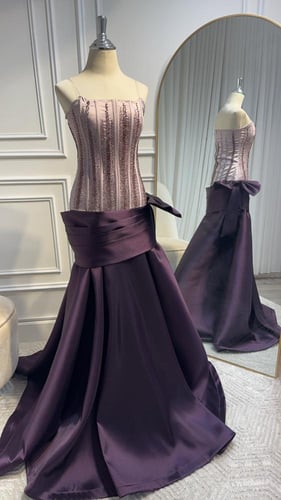 فستان سهره ميكادو بشك يدوي