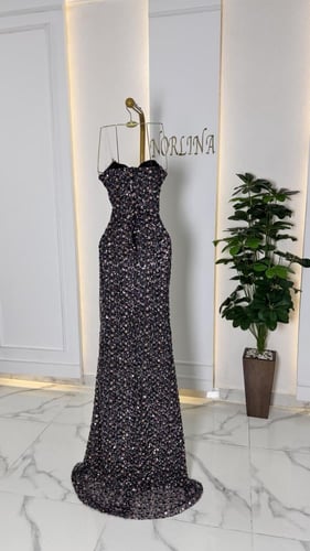 فستان سهره مرصع ترتر