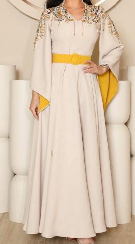 فستان بتصميم جلابيه انيق