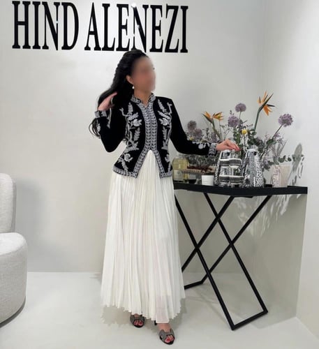 فستان بتصميم كمبيوتر قطعتين