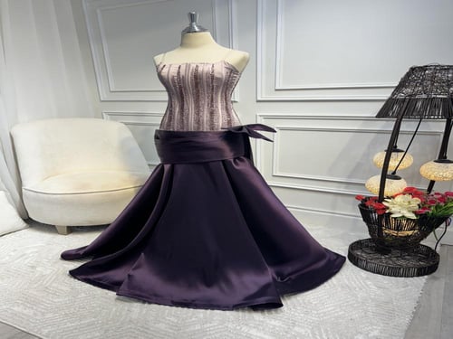 فستان سهره ميكادو بشك يدوي