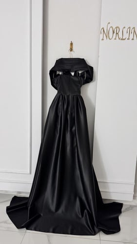 فستان زهري مطرز بترتر وخرز