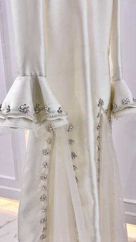 فستان سكري بكرستال لامع