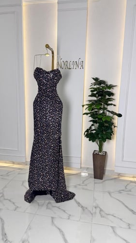 فستان سهره مرصع ترتر