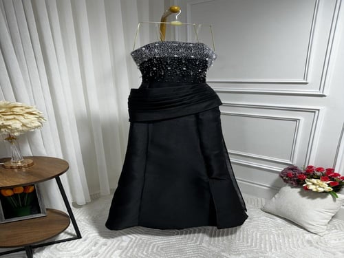 فستان ميكادو بشك يدوي راقي