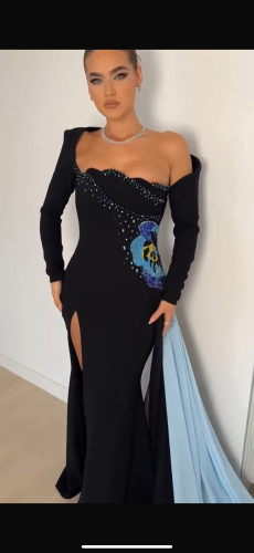 فستان هند بشك يدوي خرز وكرستال