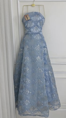 فستان سماوي مورد بشك خرز