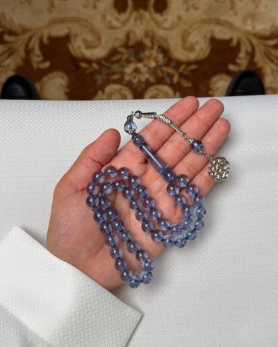 سبحة بكلايت أزرق شفافC2