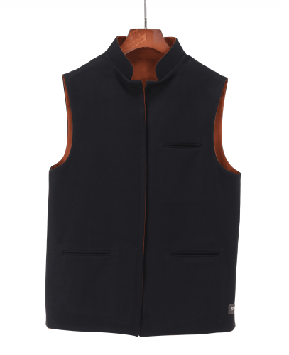 سديري جوخ وجهين - أسود وجملي S1