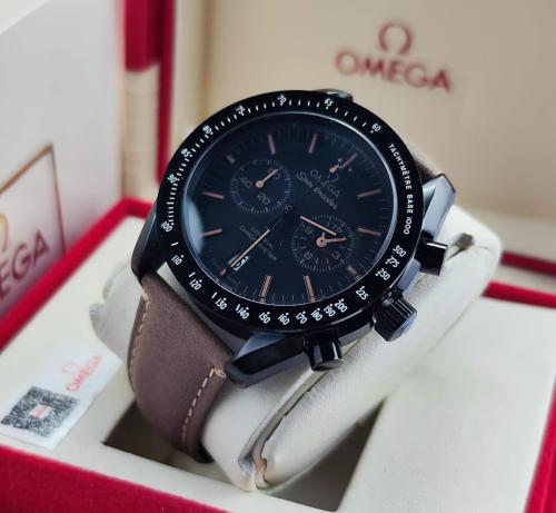 ساعة رجالية ماركة اوميغا لون اسود