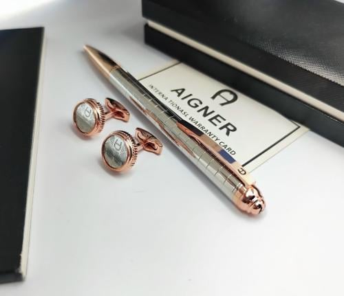 قلم وكبك اقنر فضي