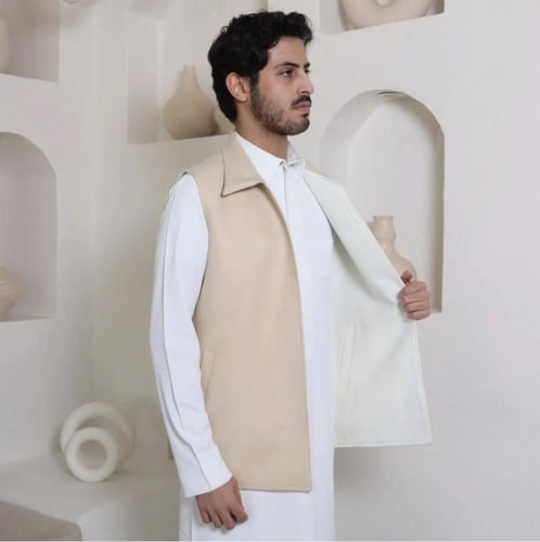 سديري دبل فيس ابيضxبيج