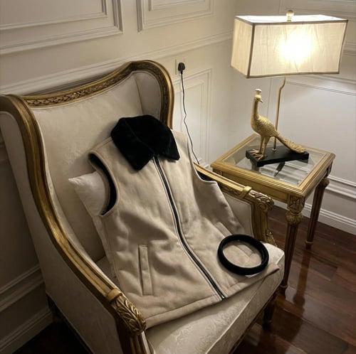 سديري جوخ رجالي فرو داخلي لون بيج