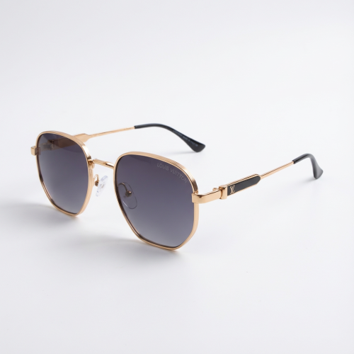 نظارة شمسية رجالية اطار ذهبي