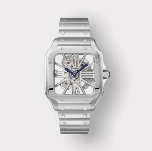 ساعة رجالي كارتير سانتوس سكيلتون