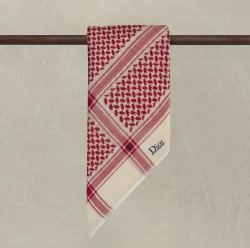 شماغ ديور احمر مع بيج