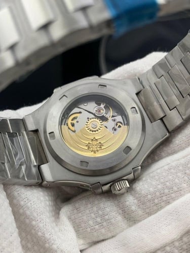 ساعة باتك فلب اتوماتيك رجالي فضي ميناء اسود