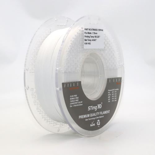 PLA Matte 1.75mm 1 kg | White