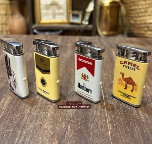 ولاعات دعائية لبعض شركات التبغ الشهيرة، بأشكال أني...