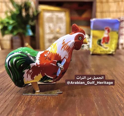 لعبة الديك تعمل بالتكويك، مصنوعة من الصاج، مخزنة ب...