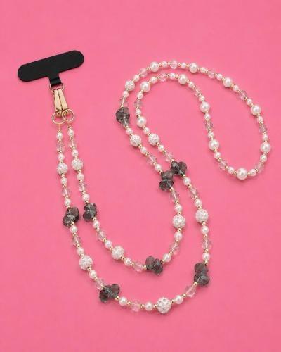 Crystal Rhinestone Ball Landyard Str apCrossbody /...