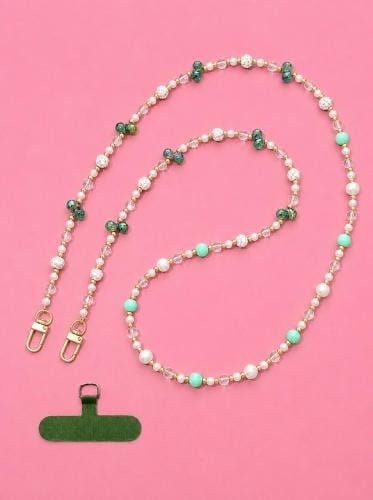 Crystal Rhinestone Ball Landyard Str apCrossbody /...