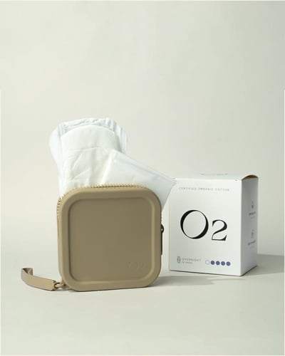 حقيبة صغيرة للفوط الصحية | كاكي