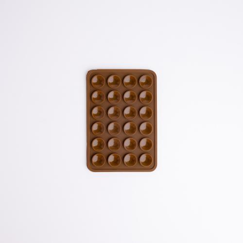 Mobile phone holder with suction fixation - brown