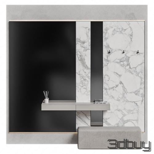 مدخل علاقة عبايات و رف 3 متر ( السعر للمترين )