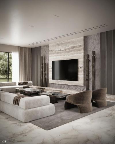 خلفية شاشه مع بروز خلف التلفاز